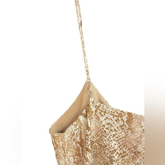 L’AGENCE Jane Silk Camisole Tank Top in Brown Snakeskin Sz Medium EUC $240 MSRP - Picture 7 of 11
